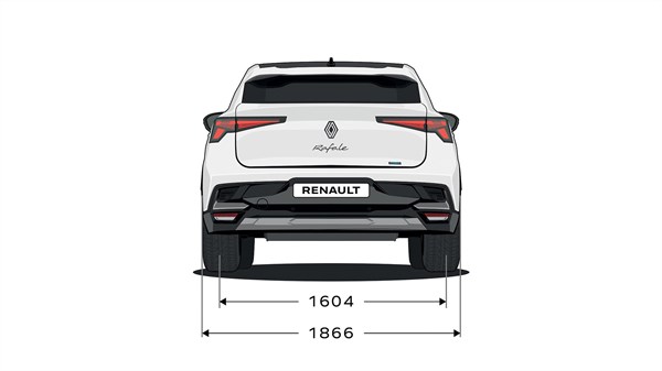 Renault Rafale E-Tech hybrid - dimenzije