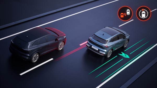 Renault Symbioz E-Tech full hybrid - rear detection with emergency trajectory correction
