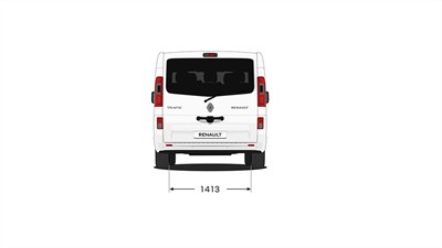 Renault Trafic Passenger – dimenzije stražnjeg kraja
